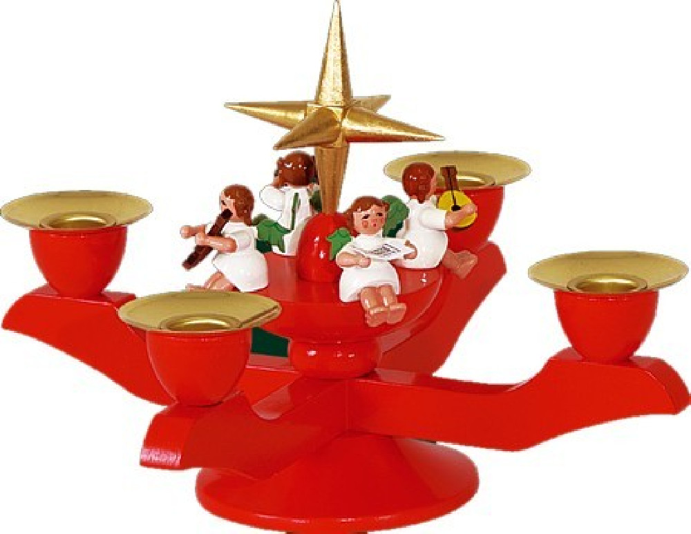 Richard Gläser Adventsleuchter klein Rot Richard Gläser Adventsleuchter klein Rot