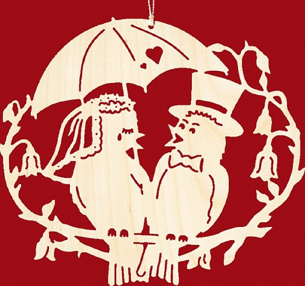 Taulin Fensterbild Vogelhochzeit Taulin Fensterbild Vogelhochzeit