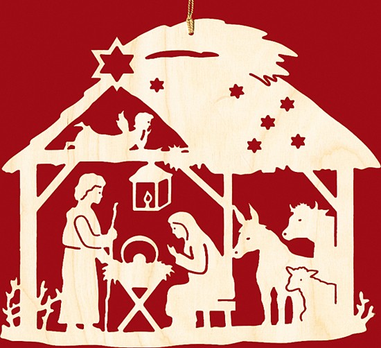 Taulin Fensterbild Weihnachten Christgeburt im Haus