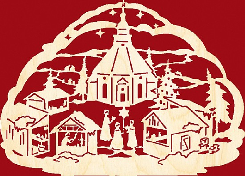 Taulin Fensterbild Seiffener Weihnachtsmarkt Taulin Fensterbild Seiffener Weihnachtsmarkt
