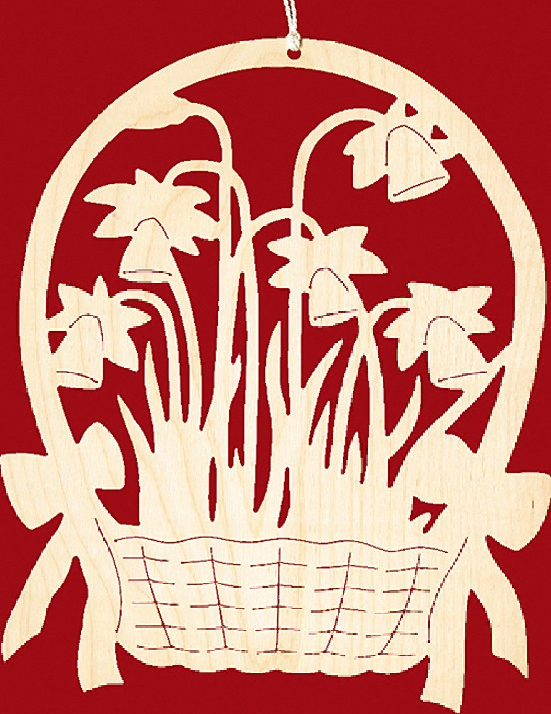 Taulin Fensterbild Ostern Narzissenkorb Taulin Fensterbild Ostern Narzissenkorb