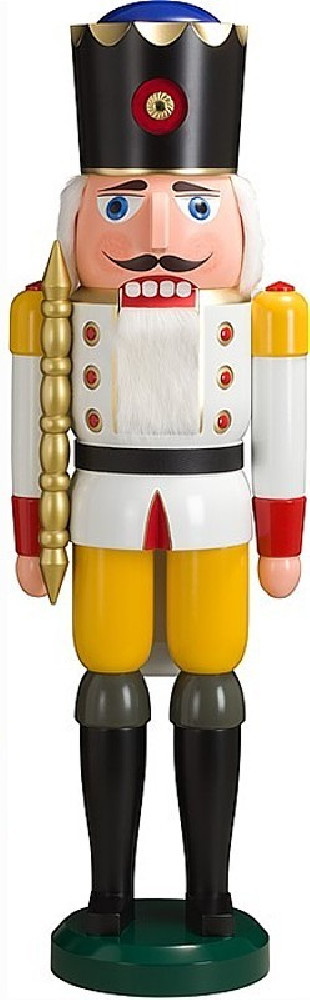 Seiffener Volkskunst eG Nussknacker König Weiss Seiffener Volkskunst eG Nussknacker König Weiss