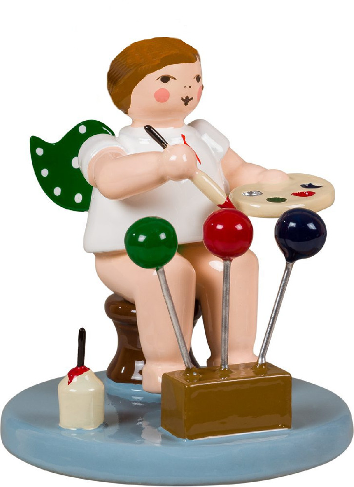 Ellmann Weihnachtsengel Baumschmuckmaler, ohne Krone Ellmann Weihnachtsengel Baumschmuckmaler, ohne Krone