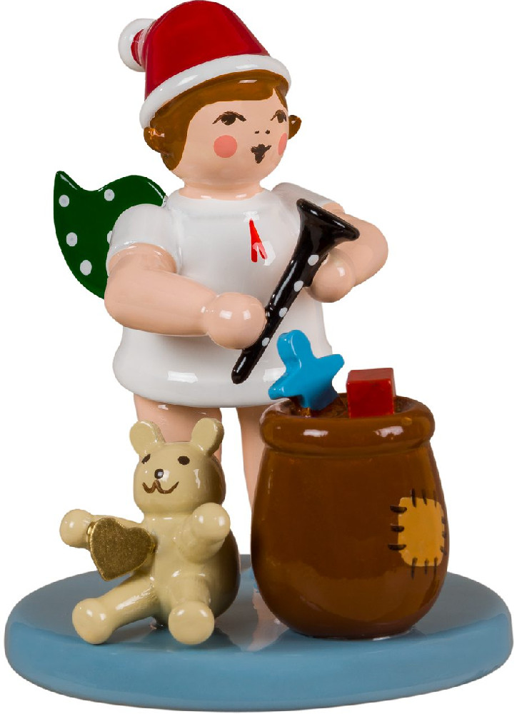 Ellmann Weihnachtsengel mit Geschenkesack- mit Mütze Ellmann Weihnachtsengel mit Geschenkesack- mit Mütze