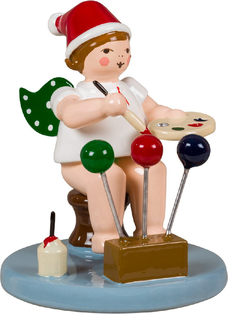 Ellmann Weihnachtsengel Baumschmuckmaler, mit Mütze Ellmann Weihnachtsengel Baumschmuckmaler, mit Mütze