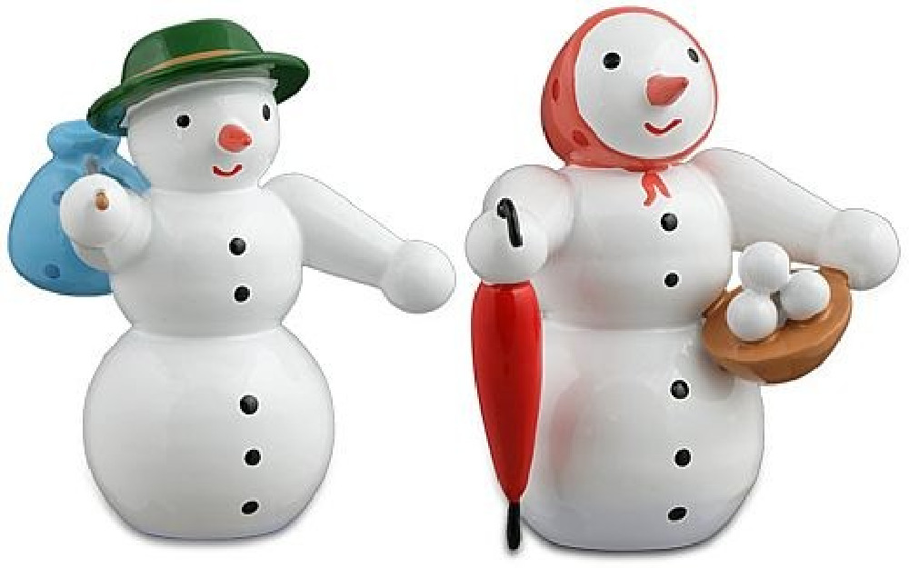 Ellmann Schneemann und Schneefrau Ellmann Schneemann und Schneefrau