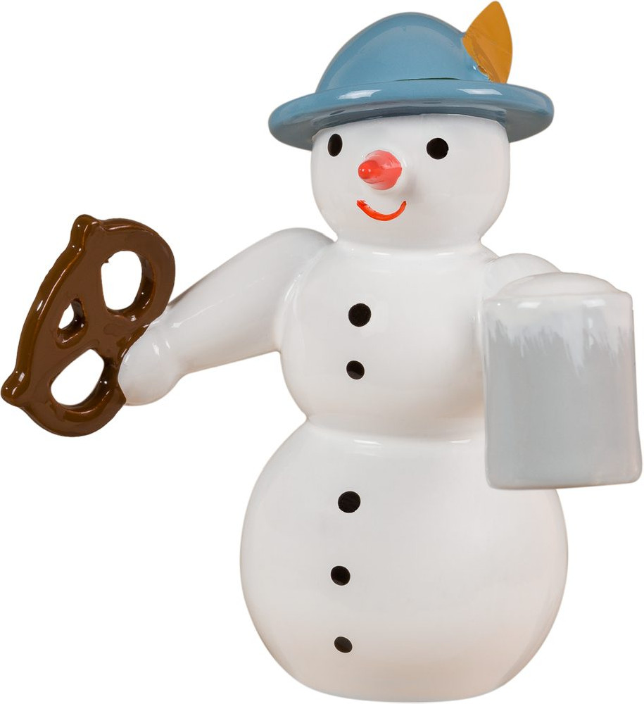 Ellmann Schneemann - mit Brezel und Krug Ellmann Schneemann - mit Brezel und Krug