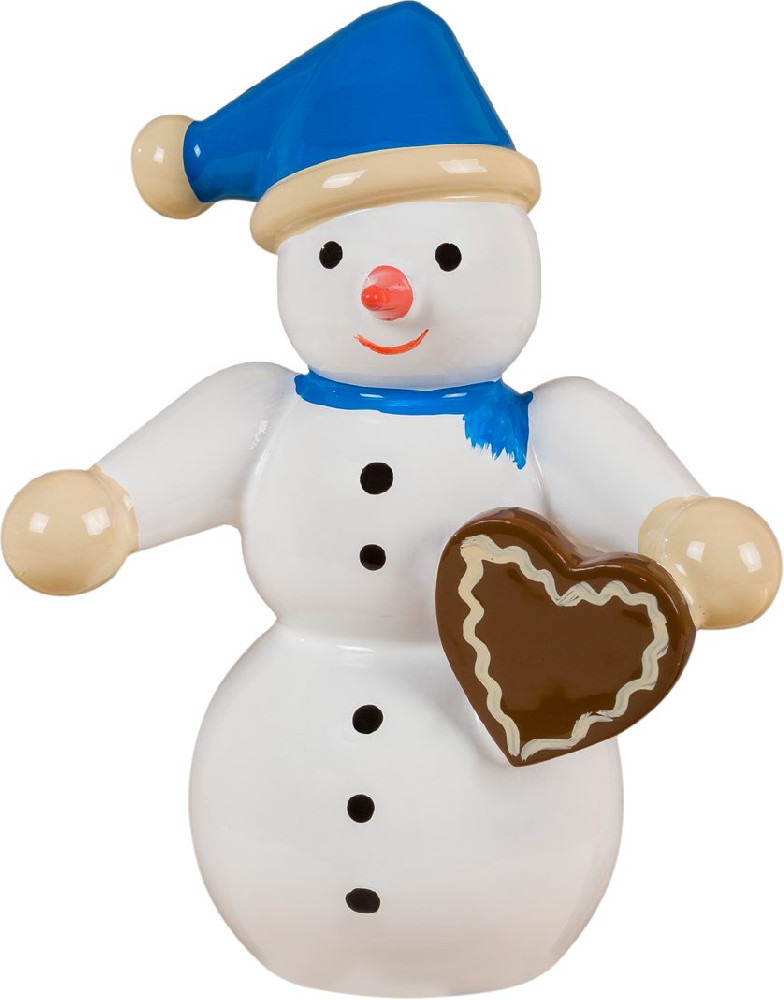 Ellmann Schneemann - mit Pfefferkuchenherz Ellmann Schneemann - mit Pfefferkuchenherz