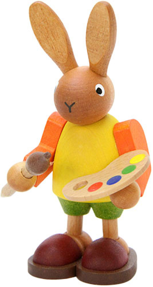 Christian Ulbricht Osterhase mit Farbpalette, klein Christian Ulbricht Osterhase mit Farbpalette, klein