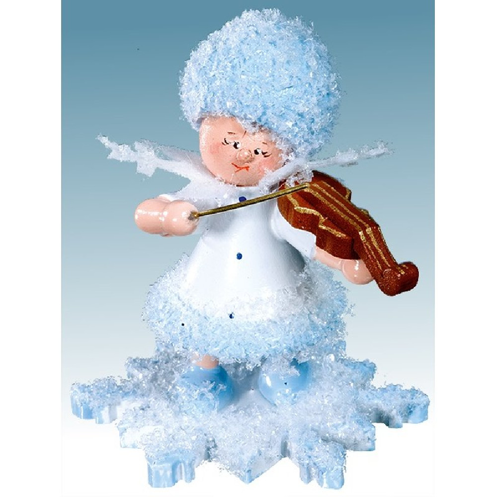 Drechslerei Kuhnert Schneeflöckchen mit Geige Drechslerei Kuhnert Schneeflöckchen mit Geige