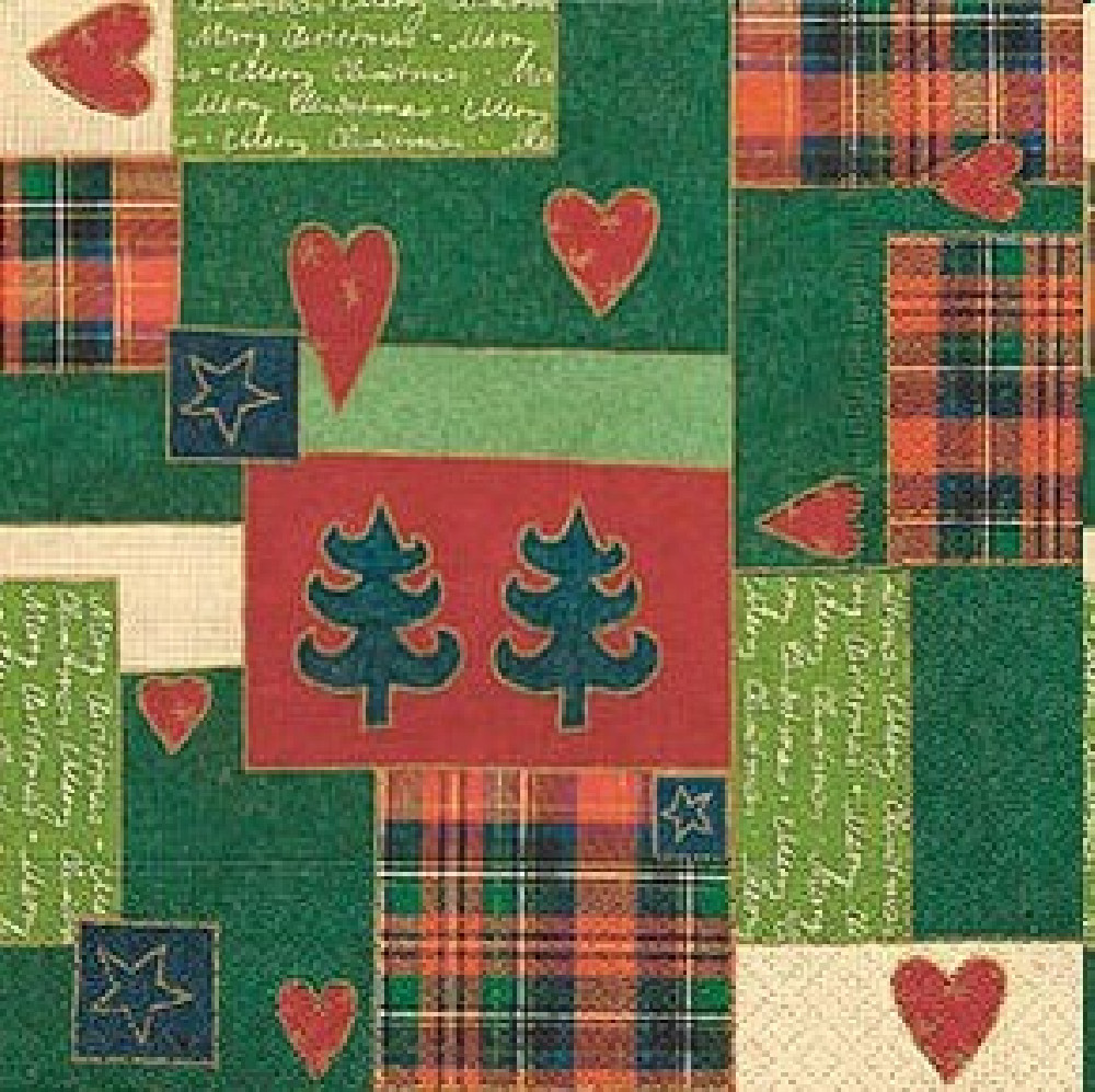 Weihnachtliche Tischservietten Patchwork for Xmas