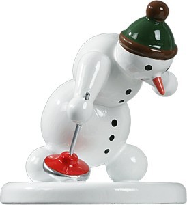 Ellmann Schneemann Eisstockspieler Ellmann Schneemann Eisstockspieler