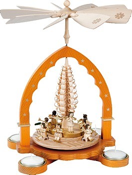 Richard Glässer Teelichtpyramide Engelkonzert natur Richard Glässer Teelichtpyramide Engelkonzert natur