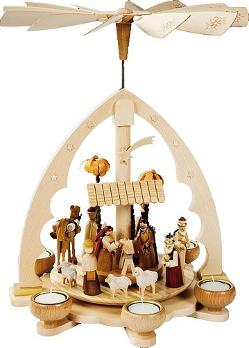 Richard Glässer Teelichtpyramide Christi Geburt Richard Glässer Teelichtpyramide Christi Geburt