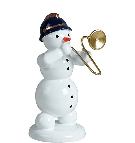 Ellmann Schneemann mit Posaune Ellmann Schneemann mit Posaune