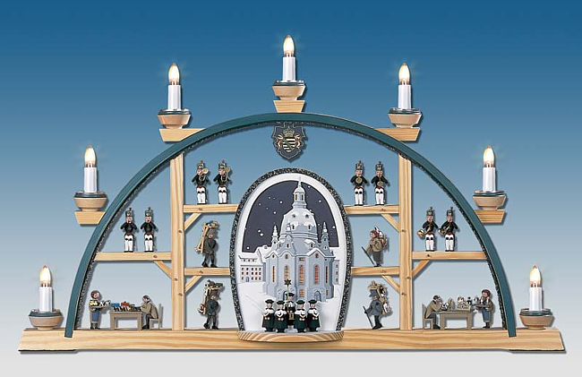 Manufaktur Klaus Kolbe Schwibbogen mit Frauenkirche Manufaktur Klaus Kolbe Schwibbogen mit Frauenkirche