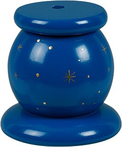 Ellmann Sockel für Kantenhockerengel, blau, handgemalt Ellmann Sockel für Kantenhockerengel, blau, handgemalt