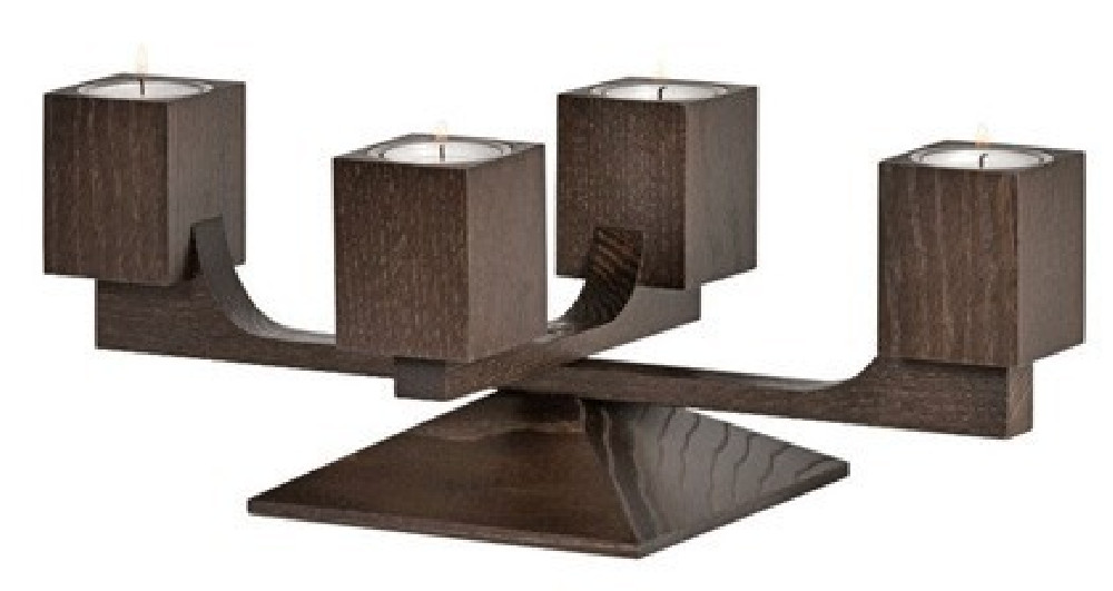 KWO Adventsleuchter Varius, Mooreiche KWO Adventsleuchter Varius, Mooreiche