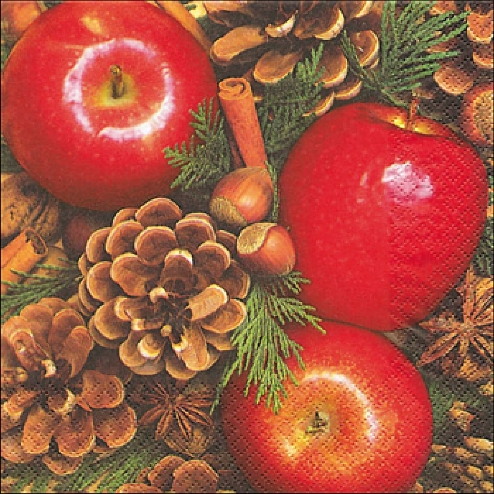 Tischservietten Apples with nuts Tischservietten Apples with nuts