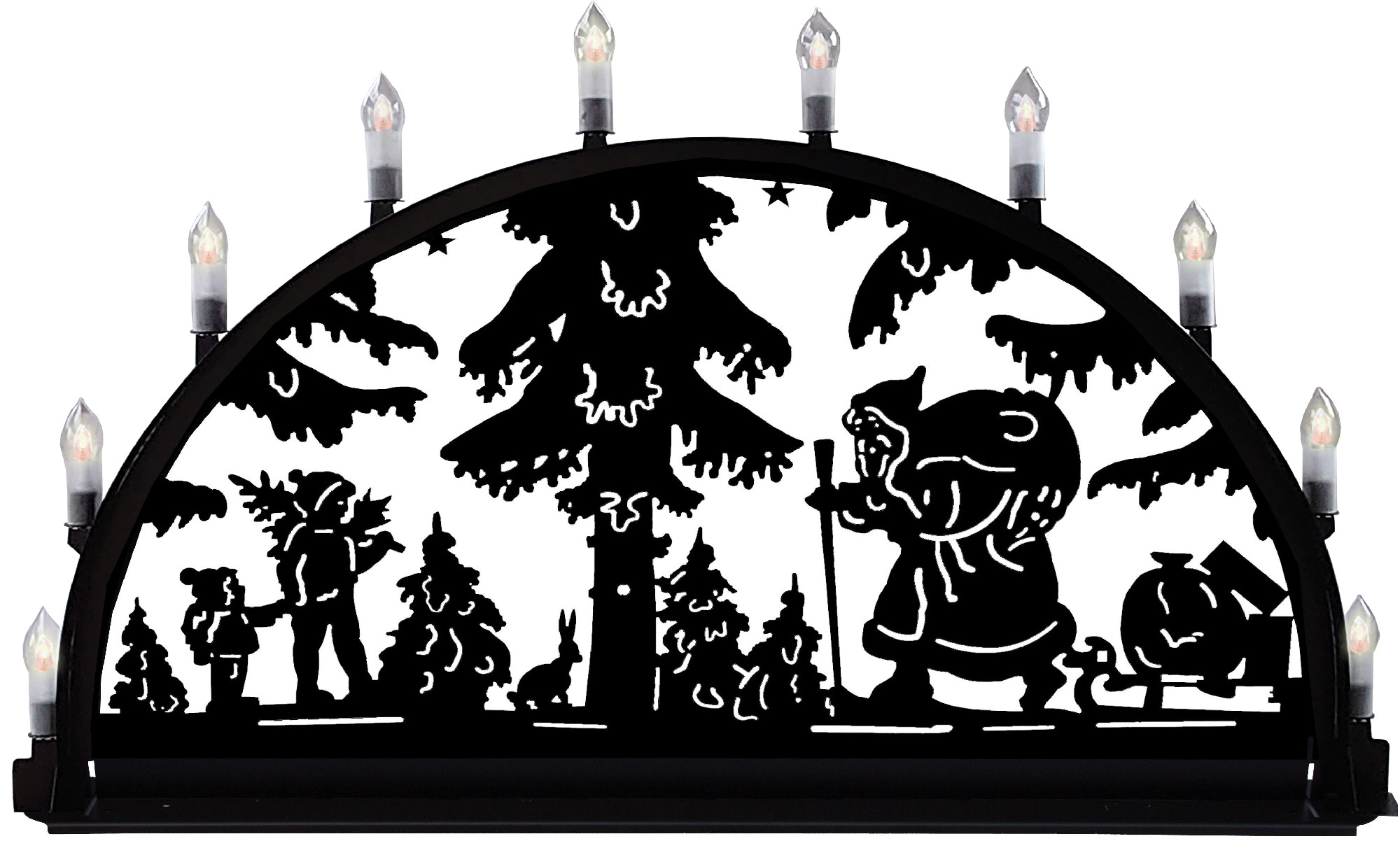 Außenschwibbogen aus Metall, Motiv - Santa Claus- 2,50 x 1,25 m Außenschwibbogen aus Metall, Motiv - Santa Claus- 2,50 x 1,25 m