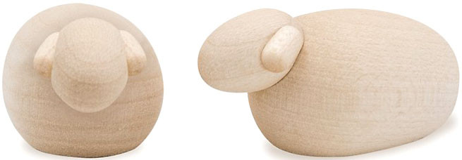 Björn Köhler Schaf, klein, 2er Set, natur Björn Köhler Schaf, klein, 2er Set, natur