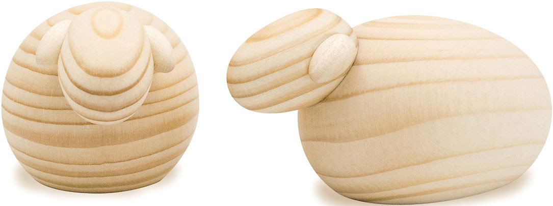 Björn Köhler Schaf, 2er Set, groß - natur Björn Köhler Schaf, 2er Set, groß - natur