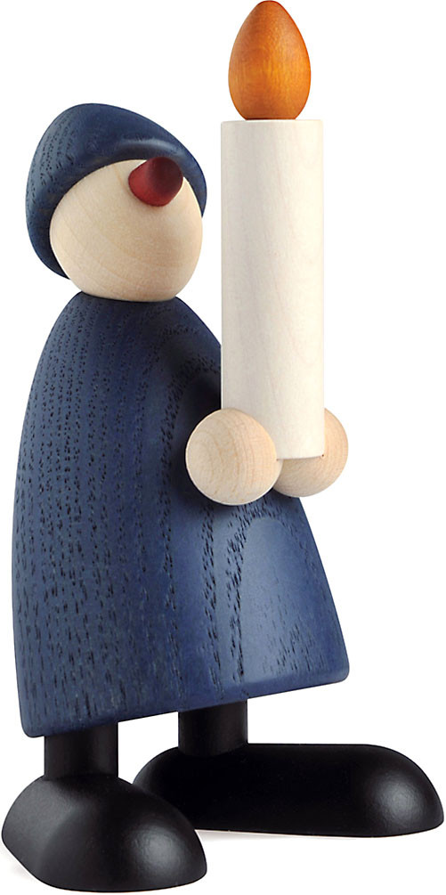 Björn Köhler Gratulant Olli mit Kerze, blau Björn Köhler Gratulant Olli mit Kerze, blau