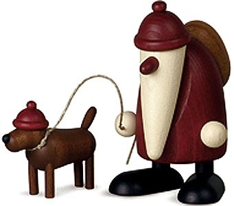 Björn Köhler Weihnachtsmann mit Dackel Waldemar Björn Köhler Weihnachtsmann mit Dackel Waldemar