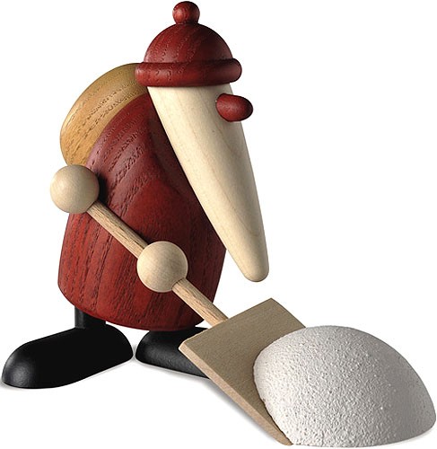 Björn Köhler Weihnachtsmann mit Schneeschieber Björn Köhler Weihnachtsmann mit Schneeschieber
