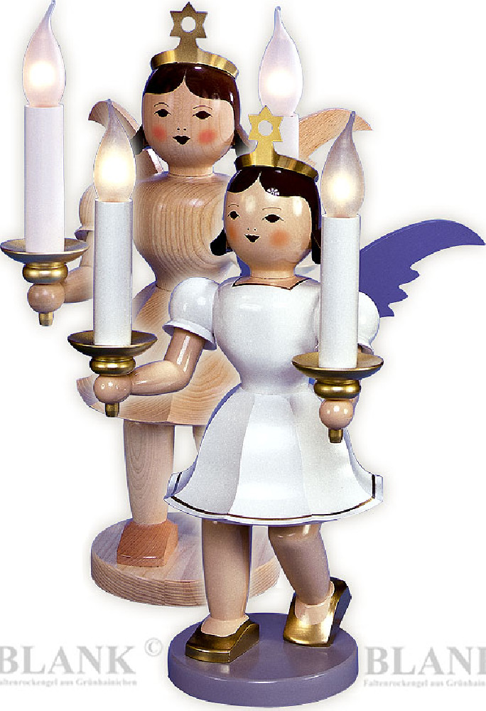 Blank Deko-Kurzrockengel mit elektr. Beleuchtung, 50 cm Blank Deko-Kurzrockengel mit elektr. Beleuchtung, 50 cm