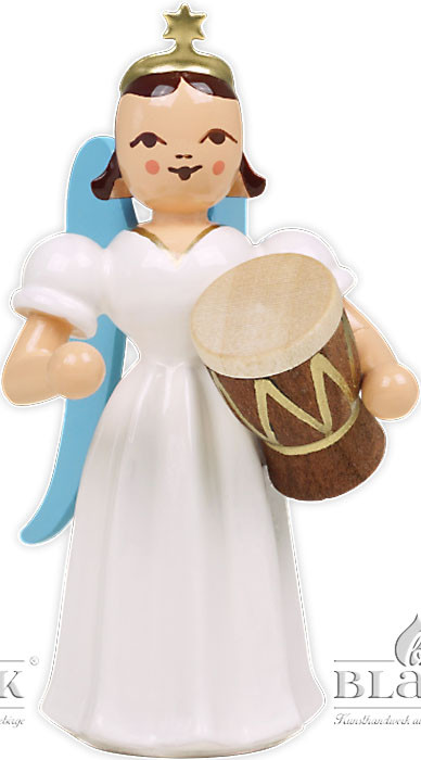 Blank Langrockengel mit Djembe, farbig Blank Langrockengel mit Djembe, farbig