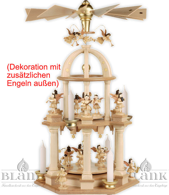 Blank Dompyramide mit Kurzrockengel, 2 Etagen, natur Blank Dompyramide mit Kurzrockengel, 2 Etagen, natur