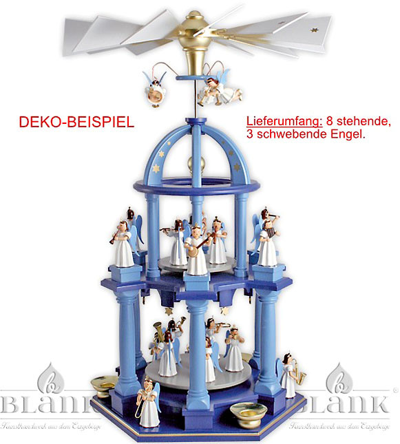 Blank Dompyramide mit Langrockengel, 2 Etagen, farbig Blank Dompyramide mit Langrockengel, 2 Etagen, farbig