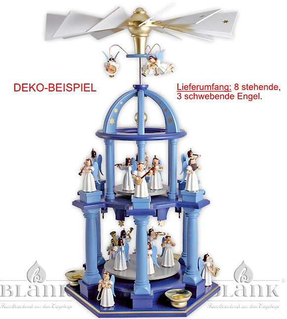 Blank Dompyramide mit Langrockengel, 2 Etagen, farbig