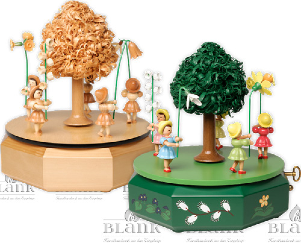 Blank Spieldose mit 5 Blumenkindern Blank Spieldose mit 5 Blumenkindern