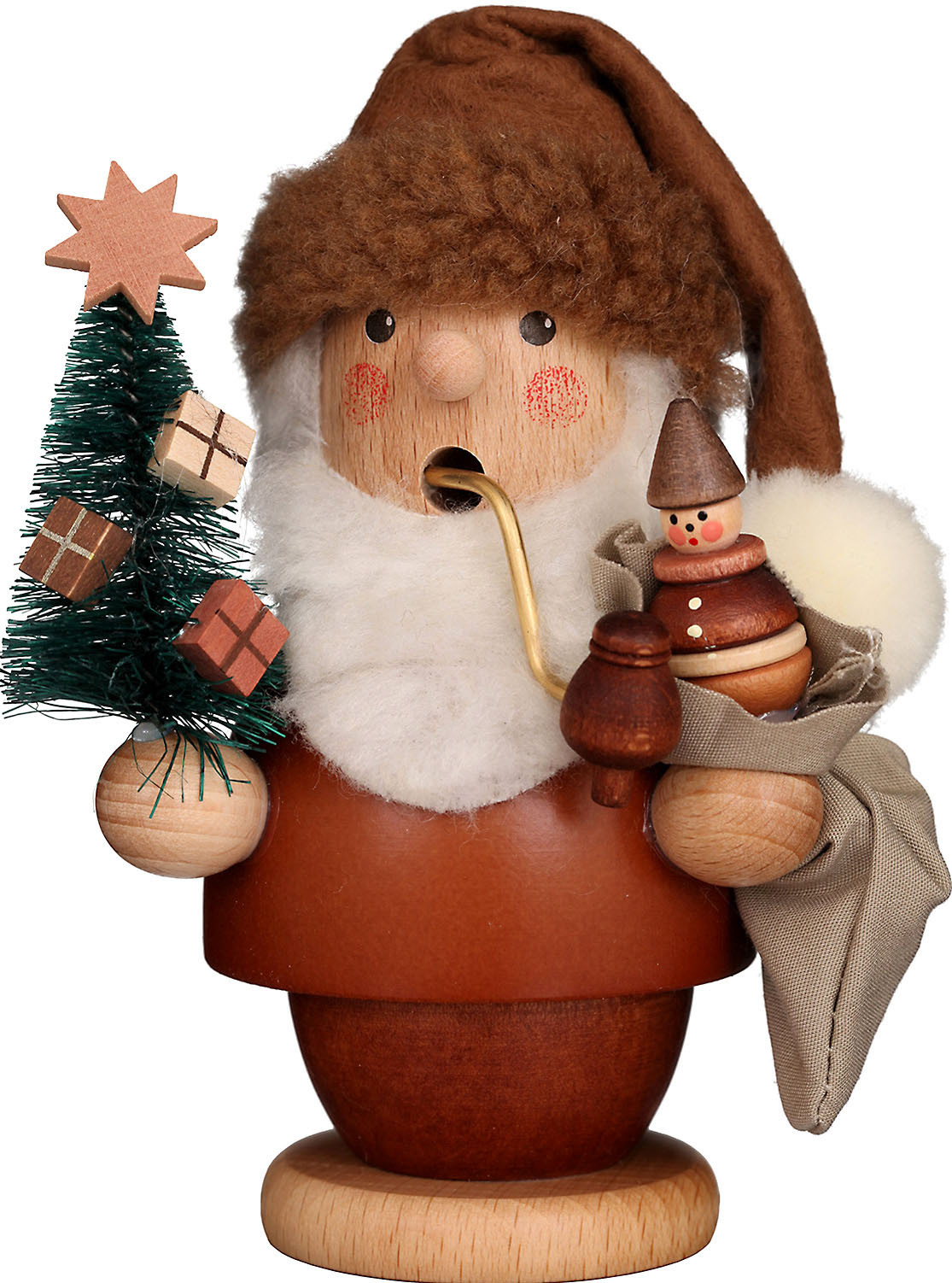 Christian Ulbricht Räuchermann Weihnachtsmann, natur Christian Ulbricht Räuchermann Weihnachtsmann, natur
