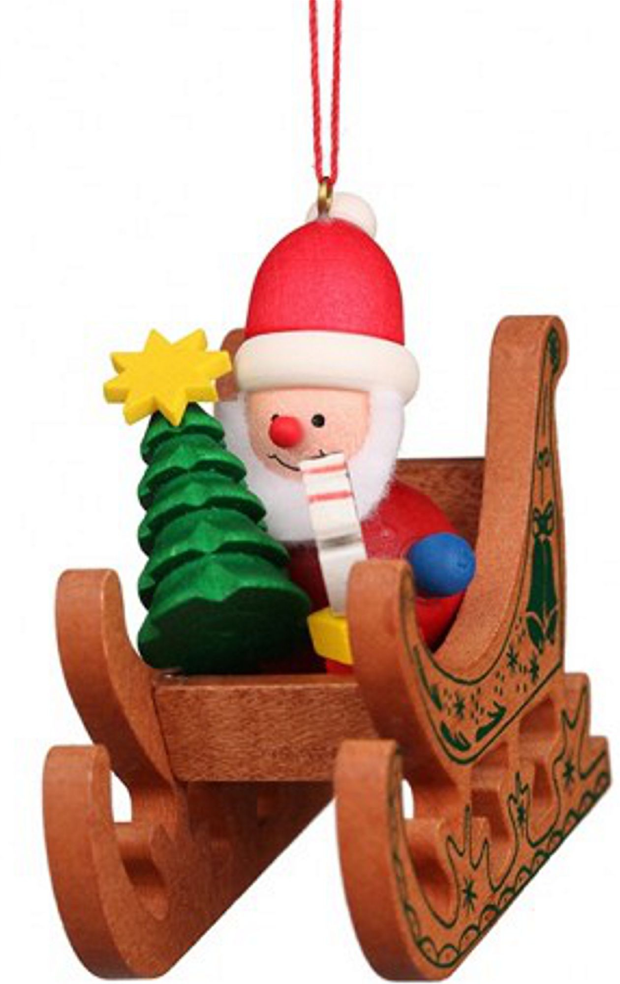 Christian Ulbricht Baumbehang Weihnachtsmann im Schlitten Christian Ulbricht Baumbehang Weihnachtsmann im Schlitten