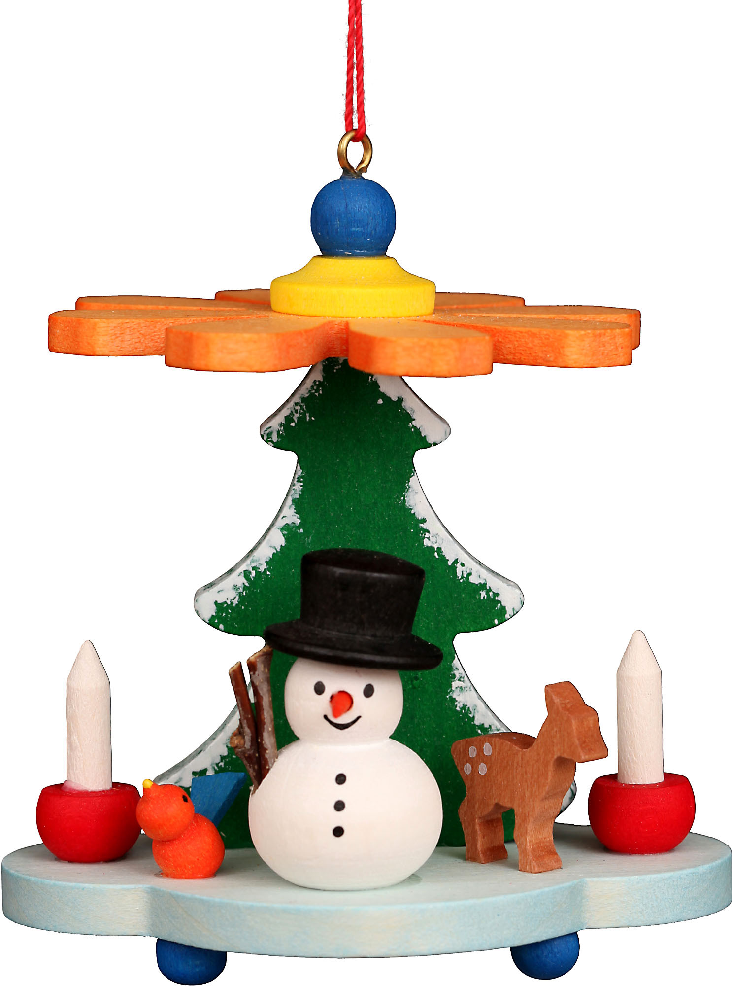 Christian Ulbricht Baumbehang Pyramide mit Schneemann Christian Ulbricht Baumbehang Pyramide mit Schneemann