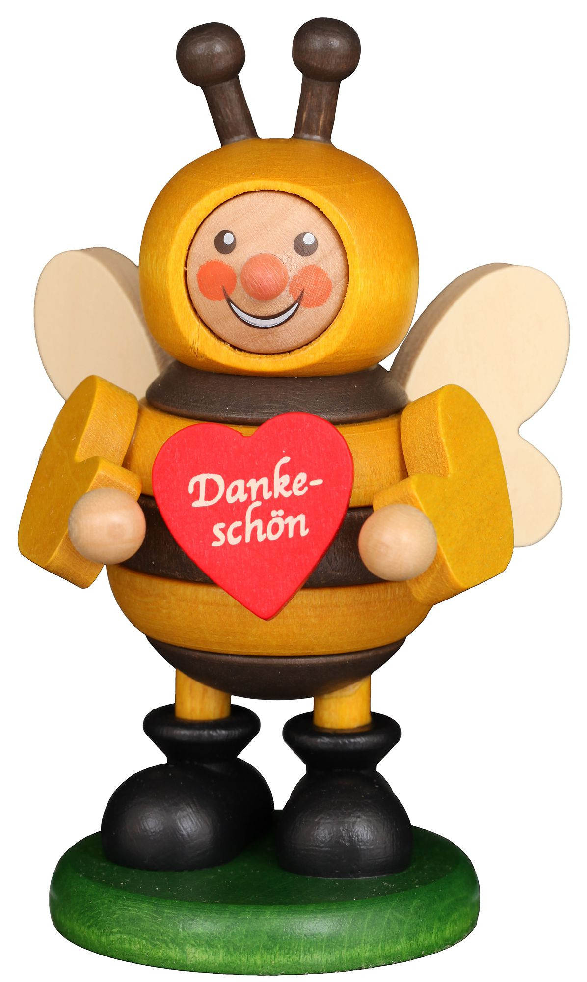Christian Ulbricht Holzfigur Kleine Helden Biene mit Herz Christian Ulbricht Holzfigur Kleine Helden Biene mit Herz