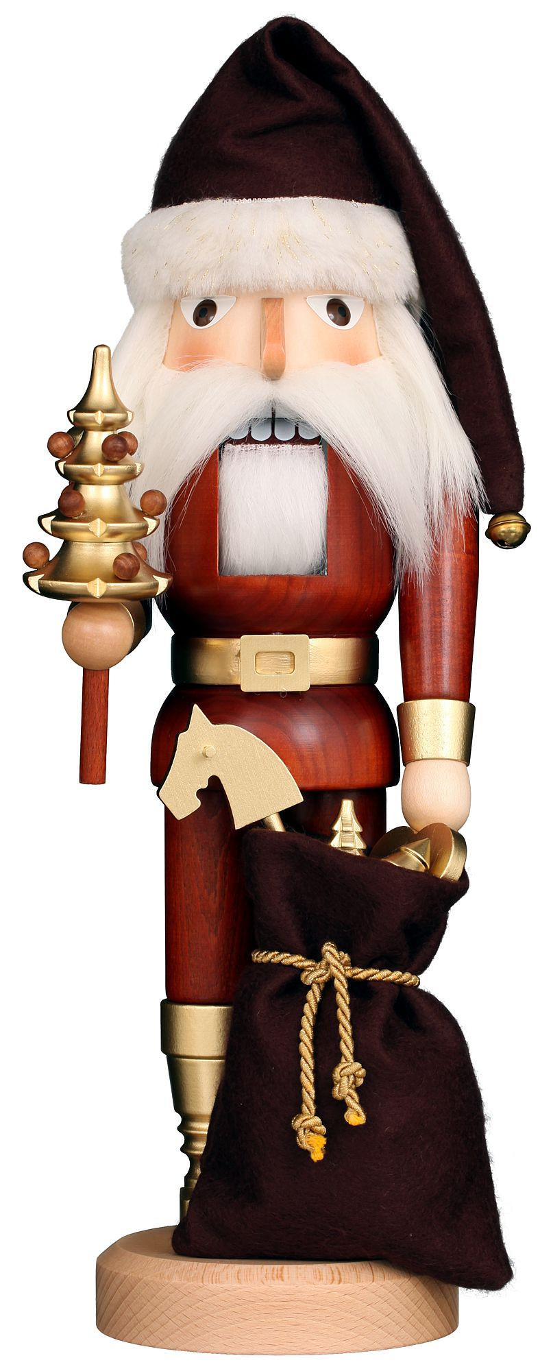 Christian Ulbricht Nussknacker Weihnachtsmann natur-gold Christian Ulbricht Nussknacker Weihnachtsmann natur-gold