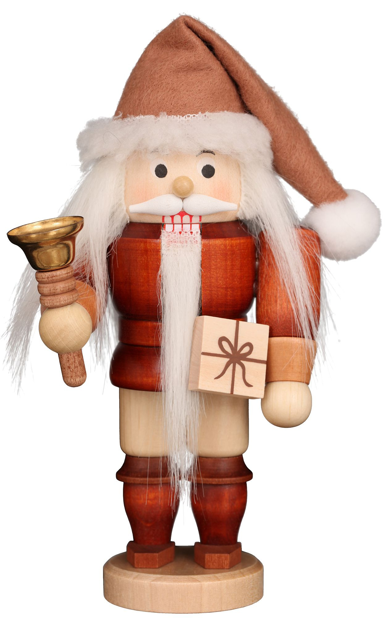 Christian Ulbricht Nussknacker Weihnachtsmann mit Glocke natur Christian Ulbricht Nussknacker Weihnachtsmann mit Glocke natur