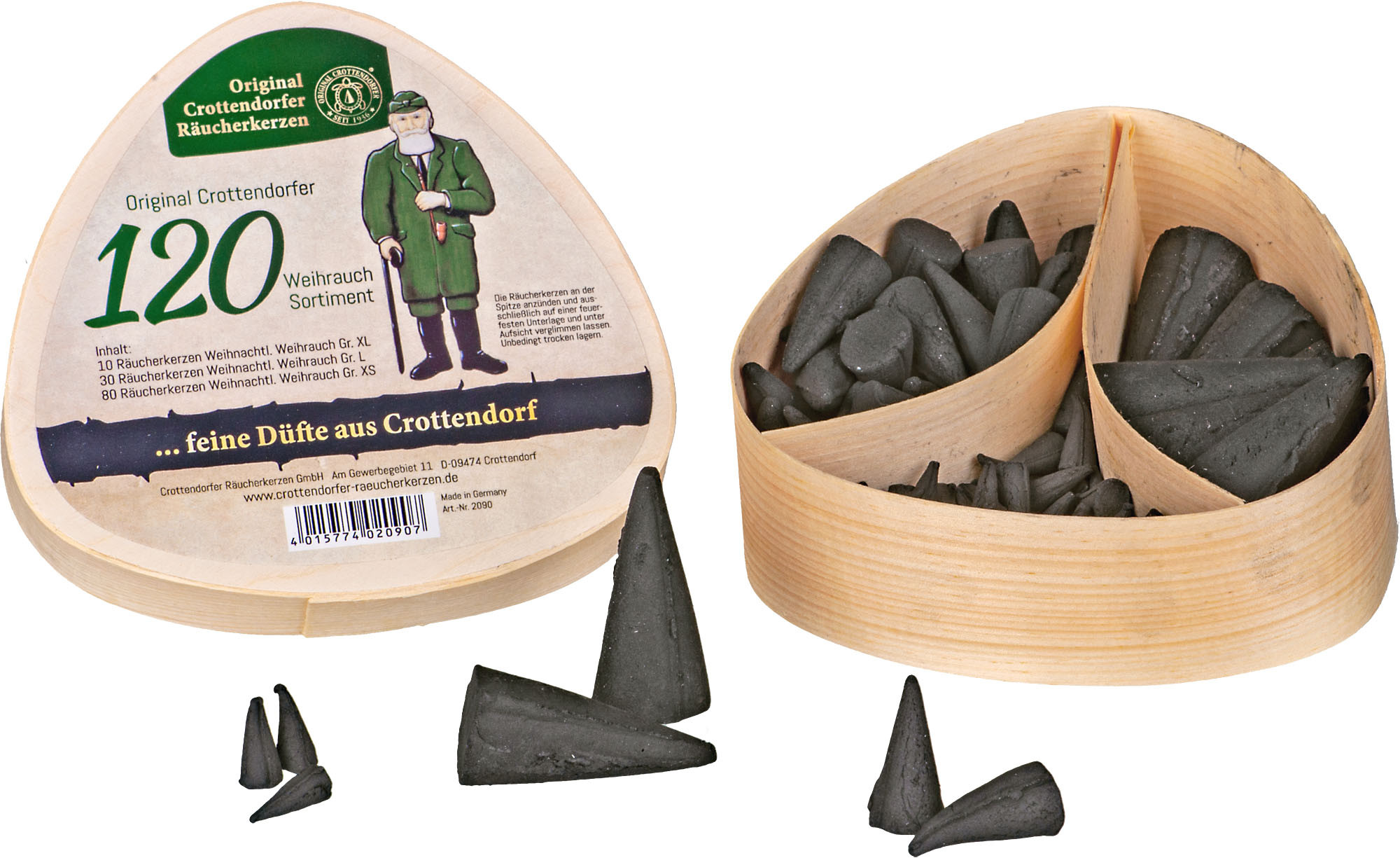 Crottendorfer Geschenkset Spanschachtel 120 Crottendorfer Geschenkset Spanschachtel 120