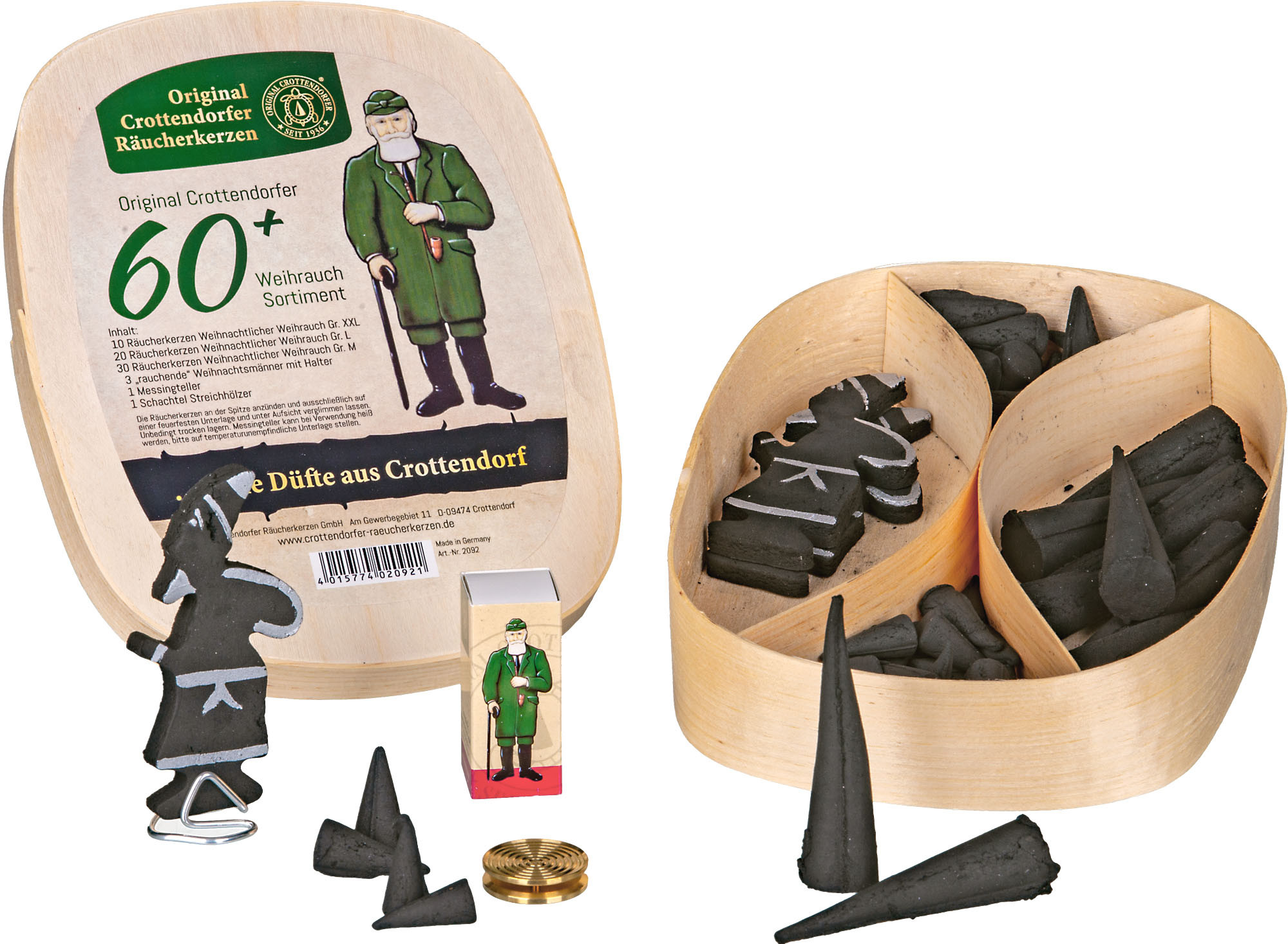 Crottendorfer Geschenkset Spanschachtel 60+ Crottendorfer Geschenkset Spanschachtel 60+