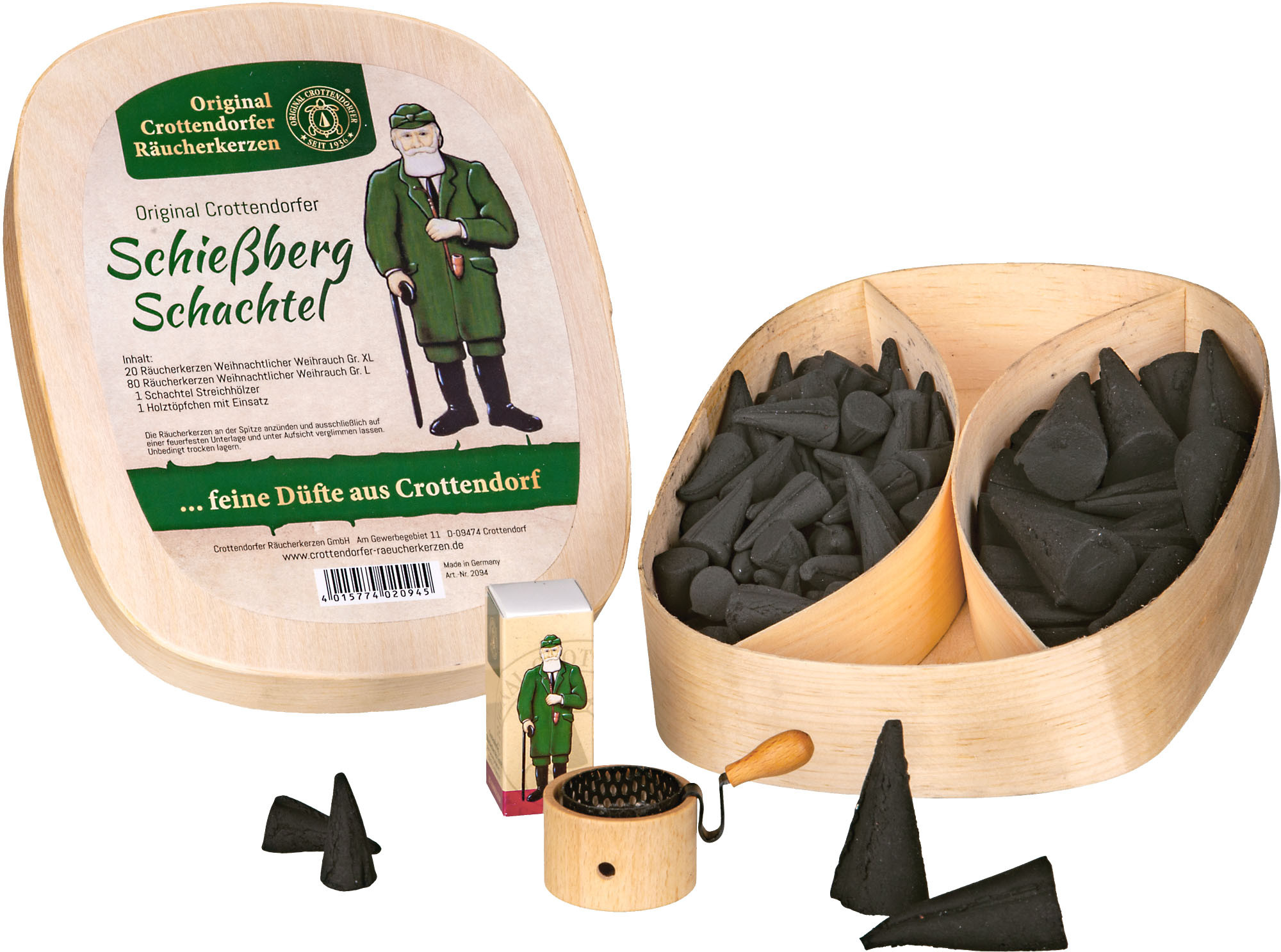 Crottendorfer Geschenkset Spanschachtel Schießberg-Schachtel Crottendorfer Geschenkset Spanschachtel Schießberg-Schachtel