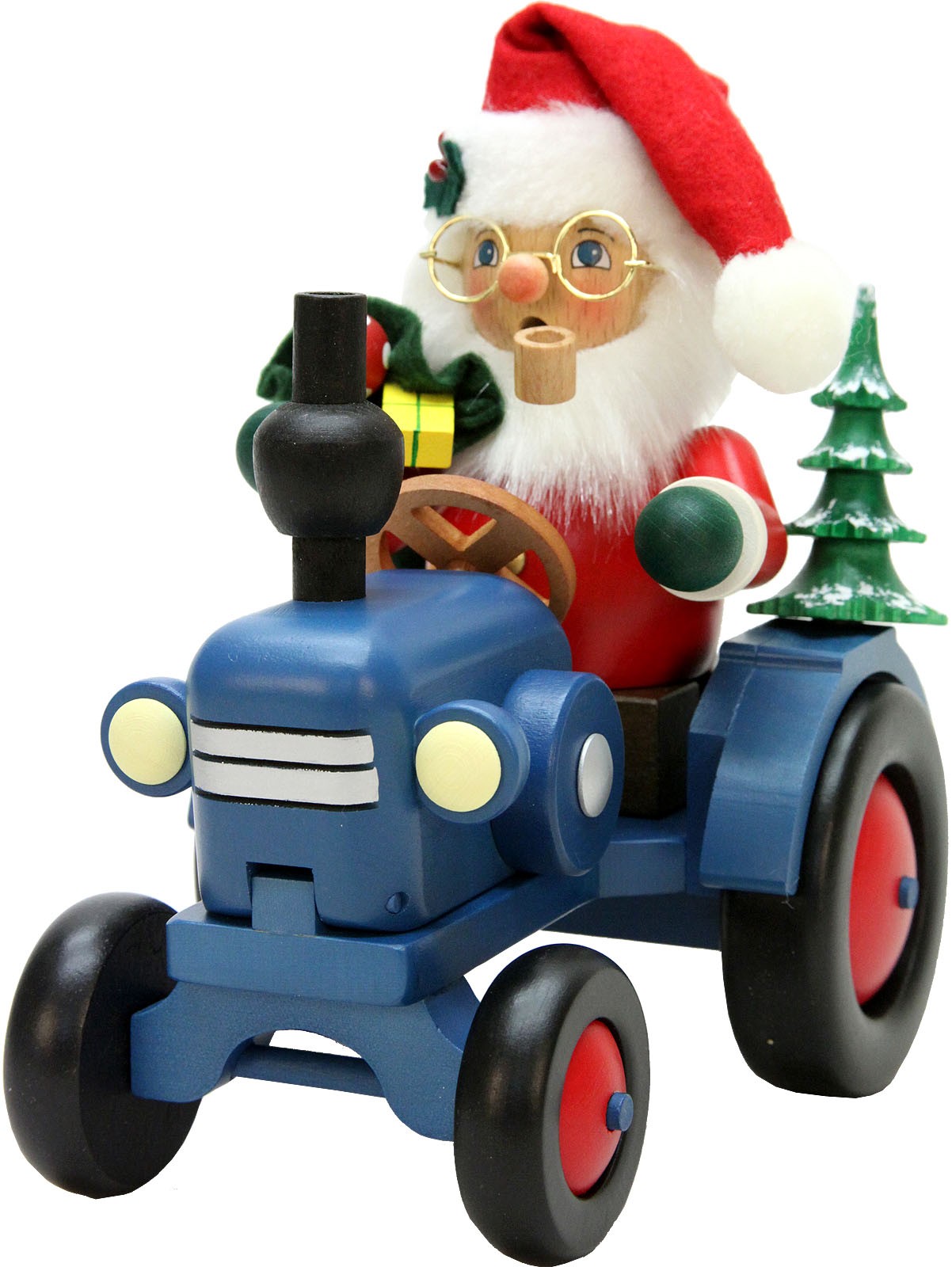 Christian Ulbricht Räuchermann Weihnachtsmann auf Traktor Christian Ulbricht Räuchermann Weihnachtsmann auf Traktor
