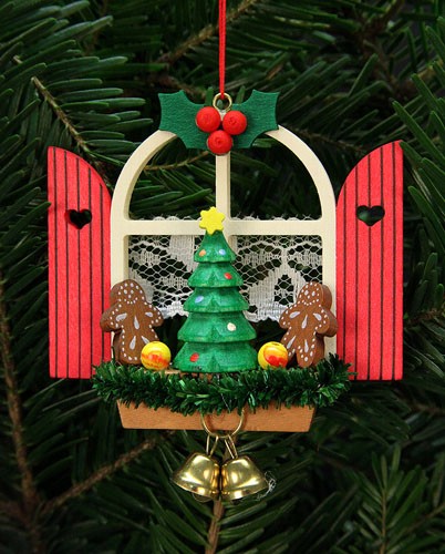 Christian Ulbricht Baumbehang Adventsfenster mit Lebkuchen