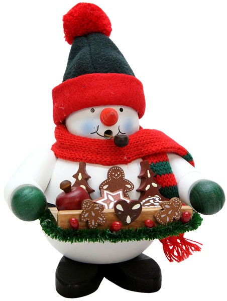 Christian Ulbricht Räuchermann Schneemann mit Lebkuchen Christian Ulbricht Räuchermann Schneemann mit Lebkuchen