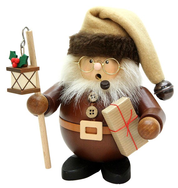 Christian Ulbricht Räuchermann Weihnachtsmann mit Laterne, natur Christian Ulbricht Räuchermann Weihnachtsmann mit Laterne, natur