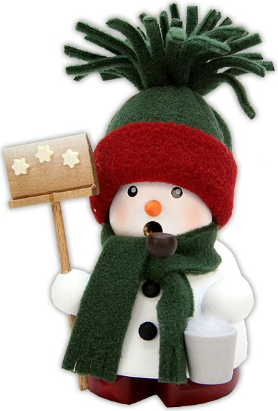 Christian Ulbricht Räuchermann Schneemann grün Christian Ulbricht Räuchermann Schneemann grün