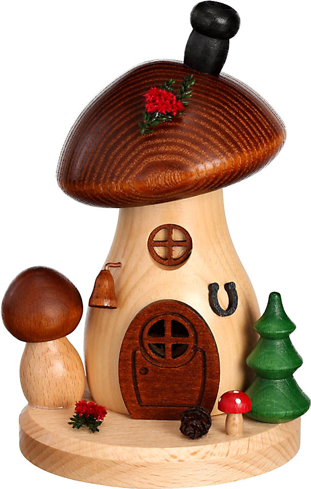 Drechselwerkstatt Uhlig Räucherfigur Pilzhäusel Waldserie Braunkappe, rund, flach Drechselwerkstatt Uhlig Räucherfigur Pilzhäusel Waldserie Braunkappe, rund, flach